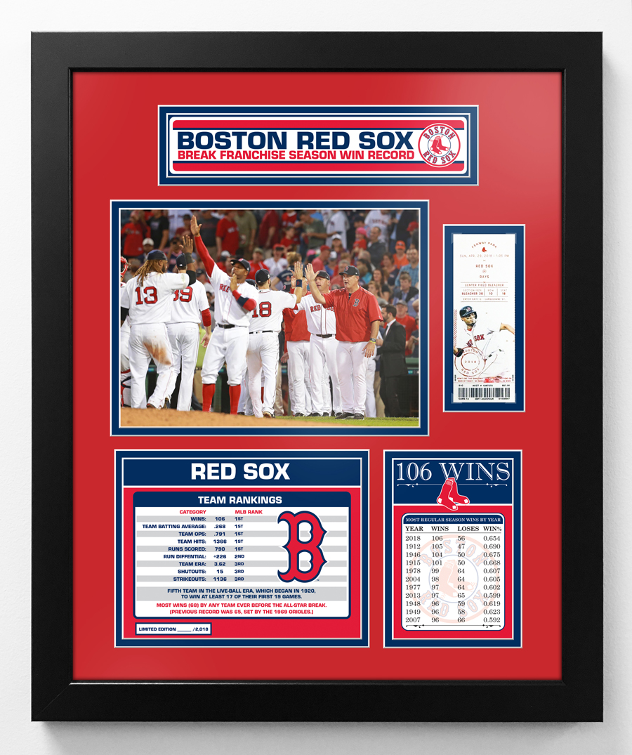 Red Sox Framed Piece